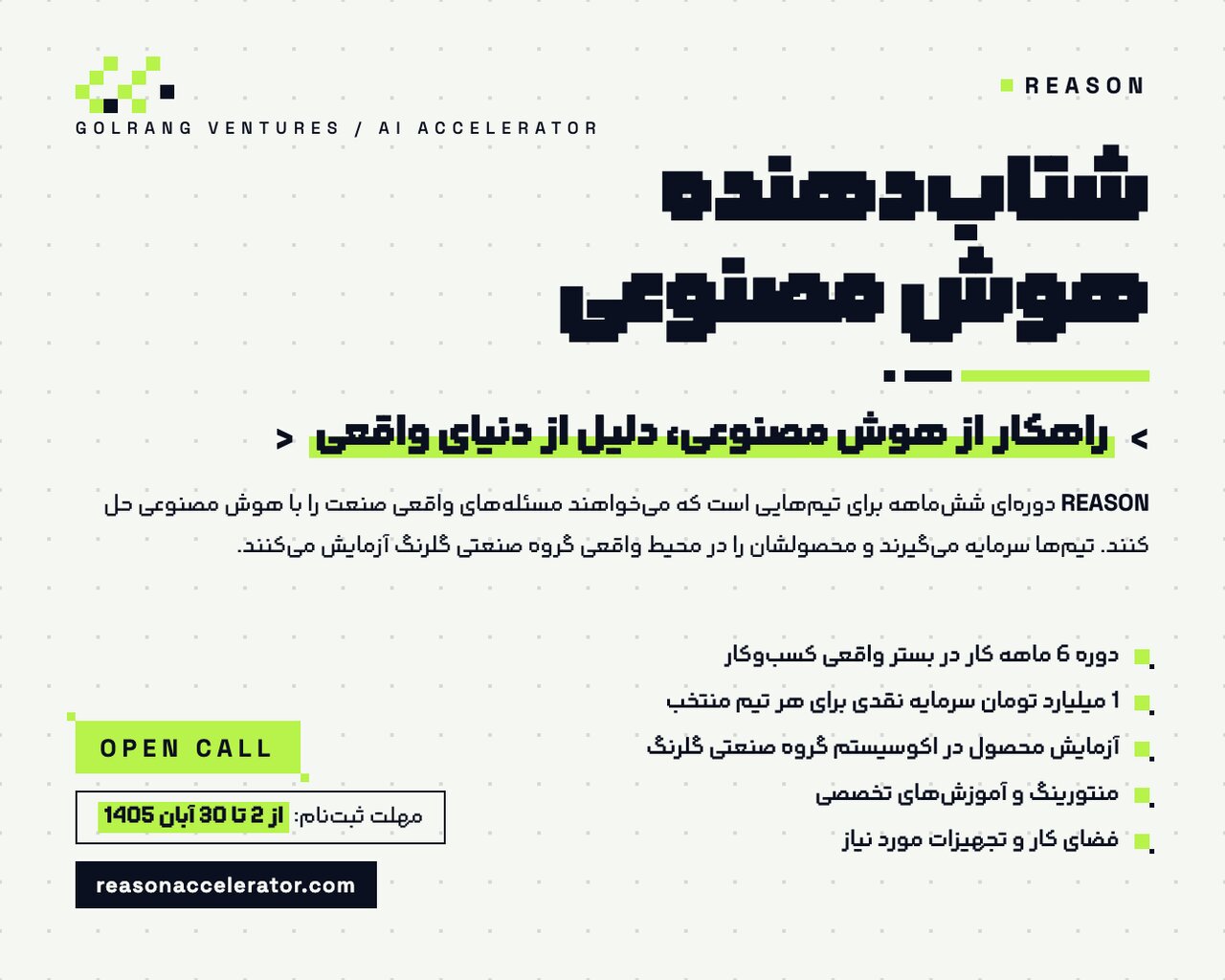 شتابدهنده هوش مصنوعی REASON