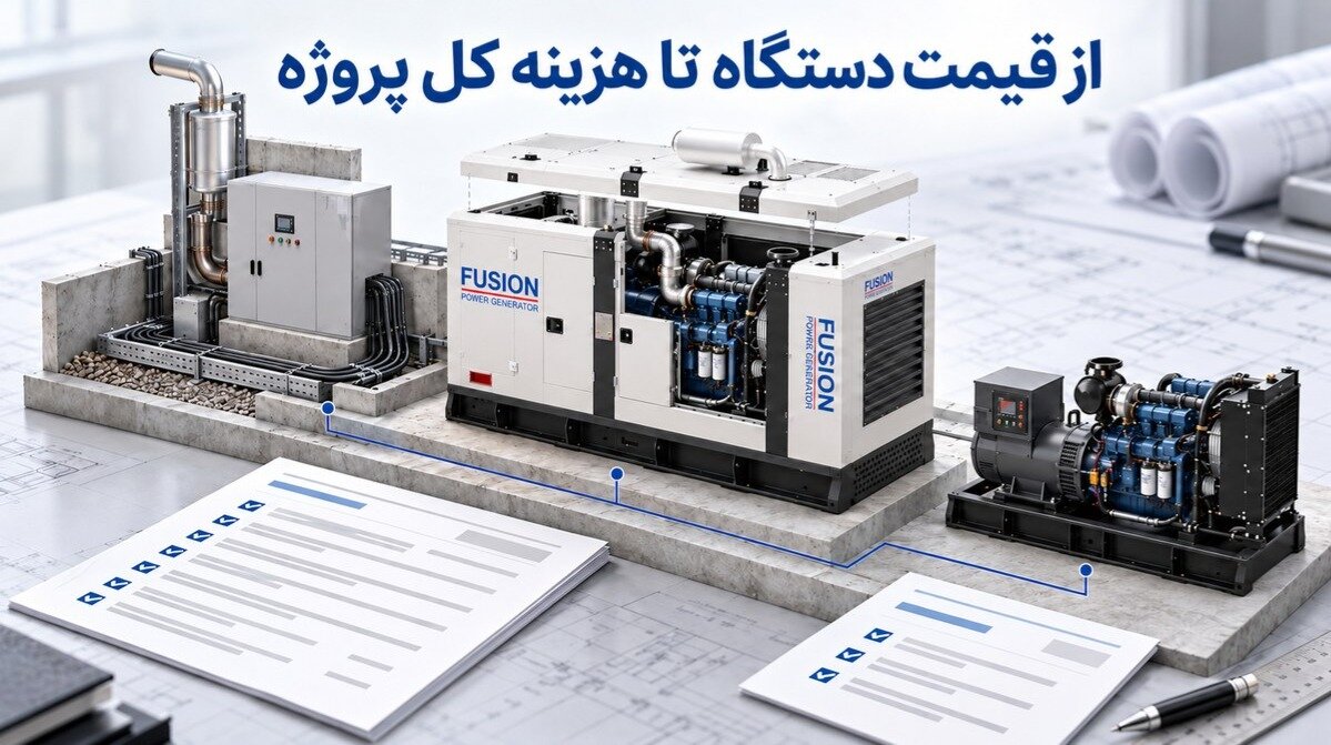 هزینه کانوپی و تابلو انتقال خودکار دیزل ژنراتور جدا از قیمت پایه دستگاه محاسبه می‌شود