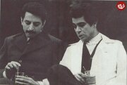 بهروز وثوقی و جمشید گرگین در نمایی از فیلم ملکوت؛ سال ۵۵ / عکس