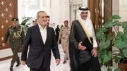 دیدار امیر قطر با پزشکیان + فیلم