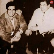 دیدار ناصر ملک‌مطیعی و تختی در اواخر دهه ۳۰ / عکس