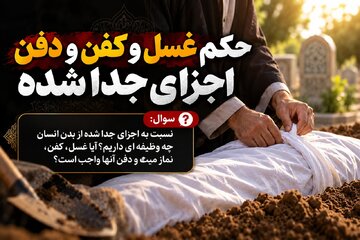 حکم شرعی غسل، کفن و دفن اجزای جداشده از بدن انسان چیست؟