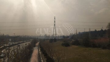 الودگی هوای تهران از پارک پردیسان