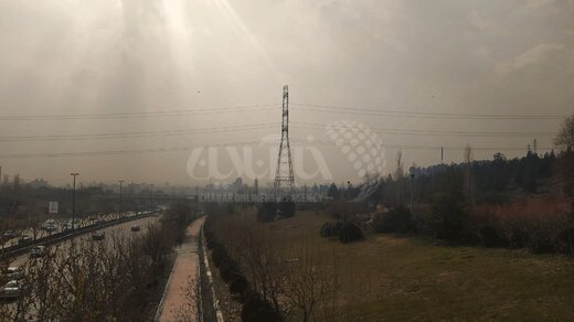 الودگی هوای تهران از پارک پردیسان