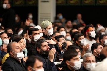 پنجمین شب مراسم عزاداری حضرت زهرا (س) با حضور رهبر انقلاب
