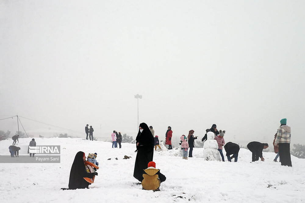 بارش برف در تهران