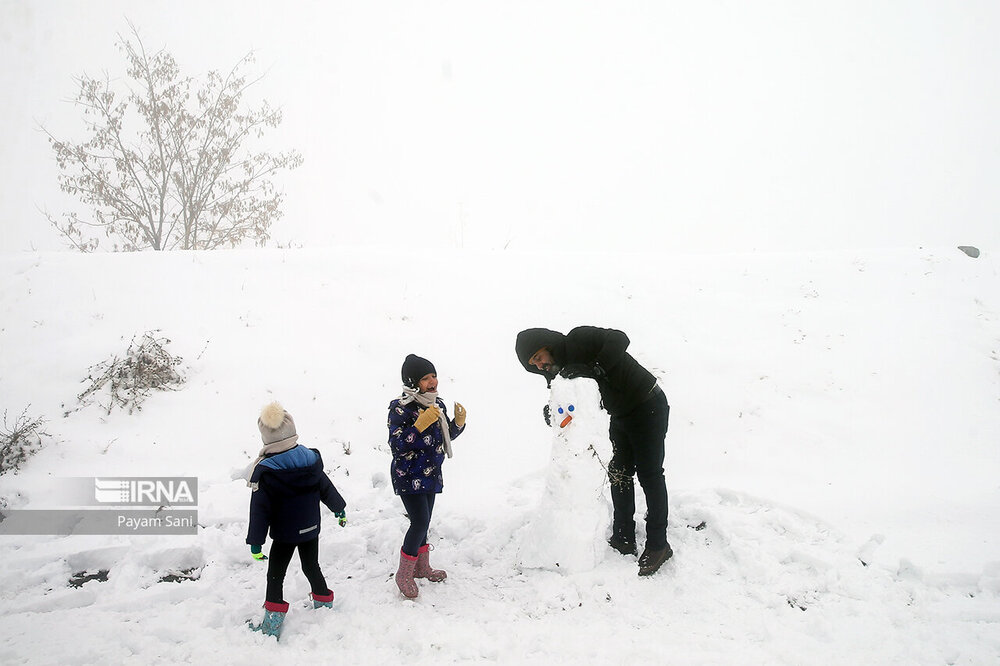 بارش برف در تهران