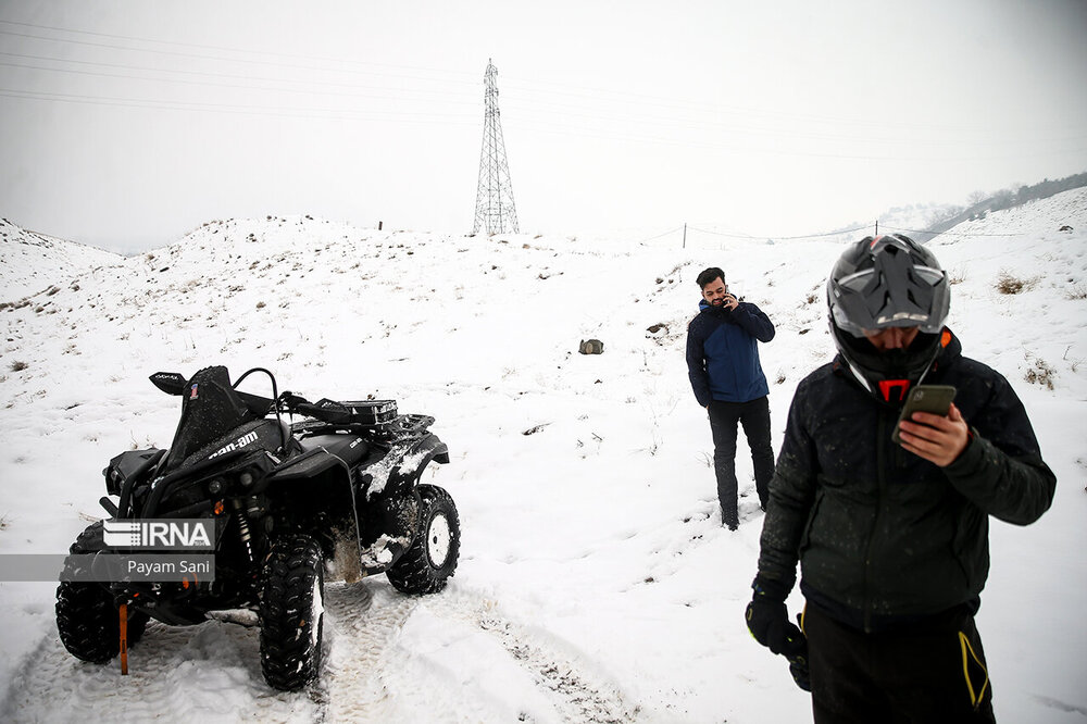 بارش برف در تهران