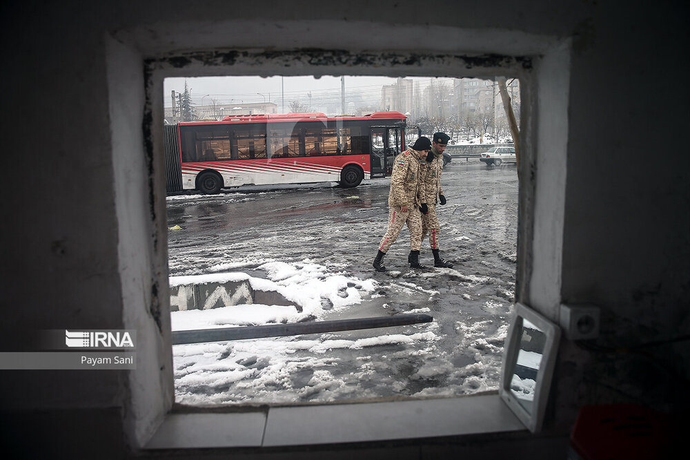 بارش برف در تهران