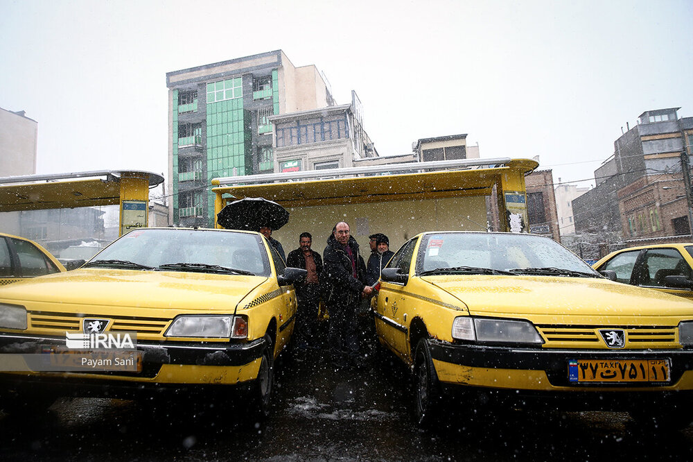 بارش برف در تهران