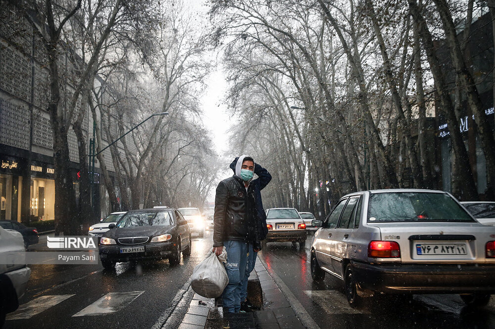 بارش برف در تهران