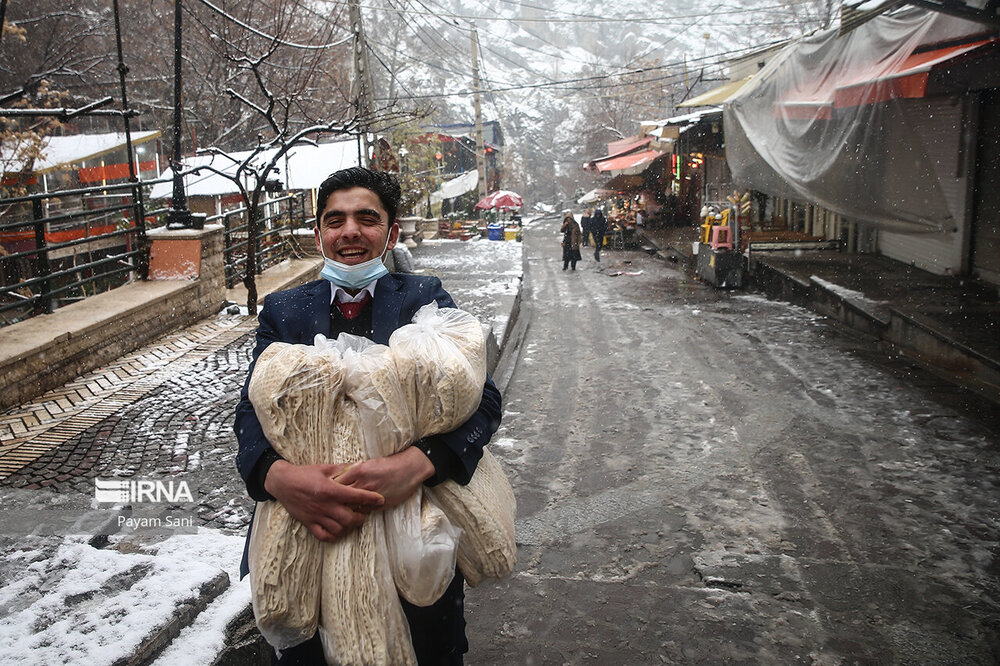 بارش برف در تهران