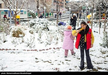 بارش برف در تهران