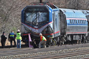 ببینید  | اولین تصاویر از خروج قطار حامل مواد خطرناک از ریل در آمریکا