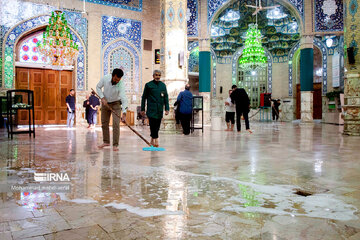 غبارروبی مسجد مقدس جمکران