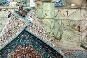 تصاویر | غبارروبی مسجد مقدس جمکران