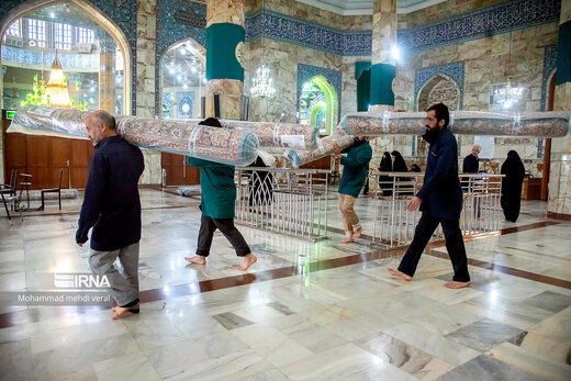 غبارروبی مسجد مقدس جمکران