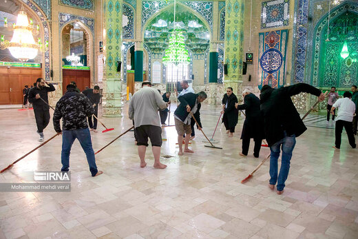 غبارروبی مسجد مقدس جمکران