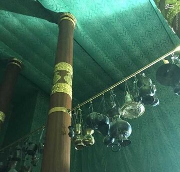 نمایی زیبا از داخل کعبه خانه خدا