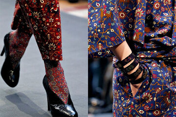 تصاویر | فرش ایرانی،لباس خارجی‌ها شد