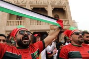 ببینید | برافراشتن پرچم فلسطین توسط هواداران یک باشگاه فوتبال در مراکش
