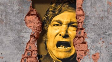 عکس | قاب عجیب رییس جمهور جدید آرژانتین با چوب «شرارت»