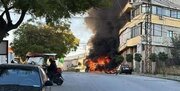 ببینید | تصاویر تازه از حمله پهپادی اسرائیل به یک خودرو در جنوب لبنان