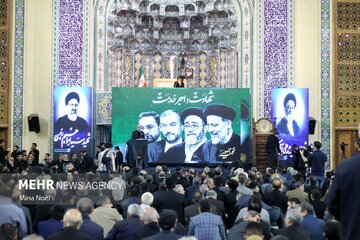 مراسم ترحیم شهید «آیت الله آل هاشم» امام جمعه تبریز